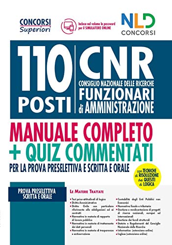 Concorso-110-posti-CNR-Consiglio-Nazionale-delle-Ricerche-Funzionari-di-amministrazione-Manuale-Quiz-commentati-per-8833585190